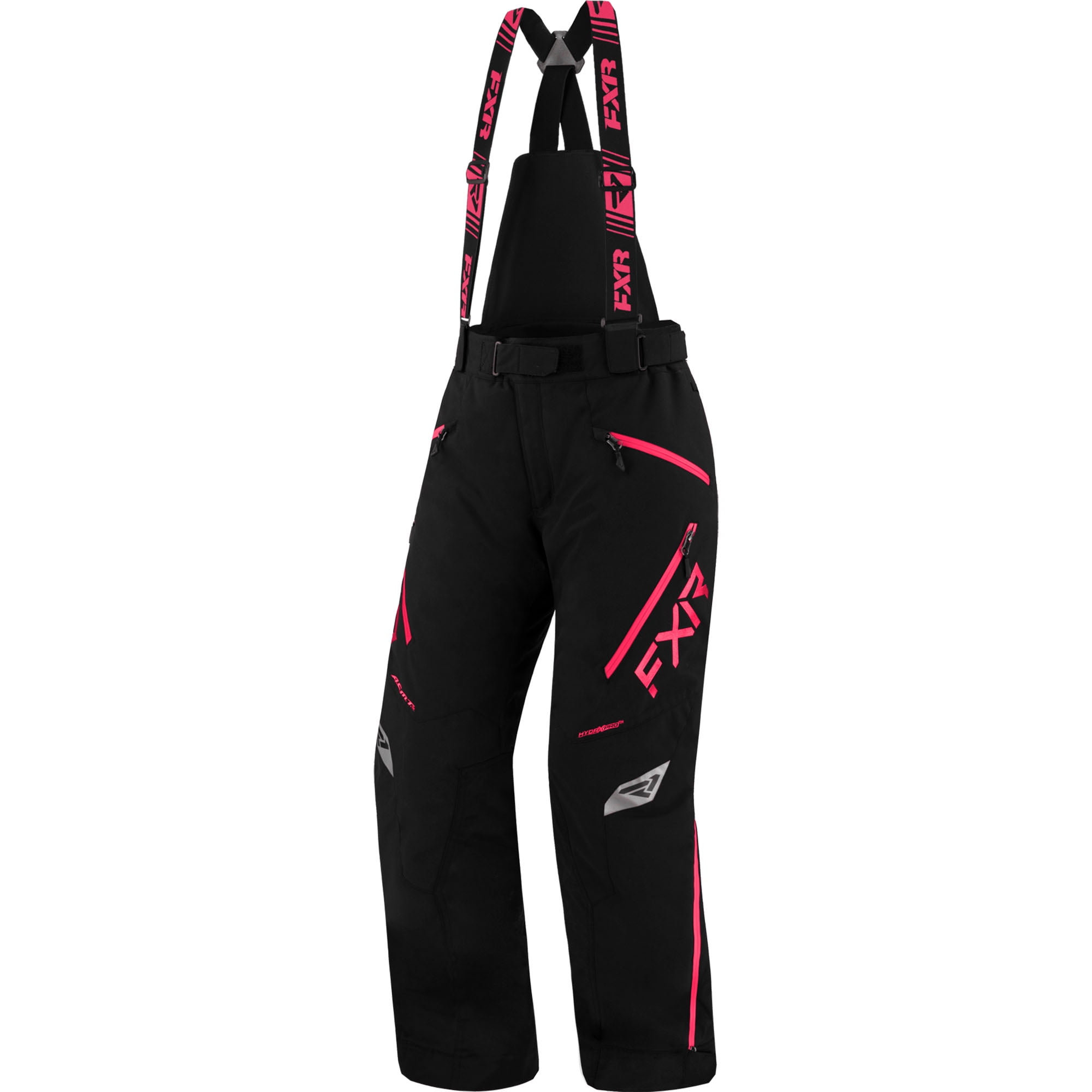 FXR Womens Edge Snowmobile Pants Thermal Flex Insulated Black Fuchsia