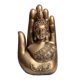 thumbnail image 1 of Estatua de Buda en la palma adorno de mesa Estatua de Buda, 1 of 9