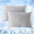 thumbnail image 3 of EastVita Cooling Pillow Cases 2 Pack, Double-Sided Cooling and Bamboo Cotton Terry Pillowcase for Hot Sleepers, Cool Pillow Cover with Zipper, Breathable Soft, Skin-Friendly, 3 of 8