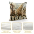 thumbnail image 4 of PRATYUS Horse Throw Pillow Cover Brown Horse Pillow Cover Teens Farmhouse Decor Cushion Cover for Bed Sofa Rustic Exotic Tribal Style Western Cowboy Decorative Pillow Cover White, 4 of 5