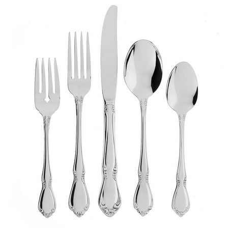 Oneida Chateau 5-Piece Mirror 18/10 Stainless Steel Flatware Set