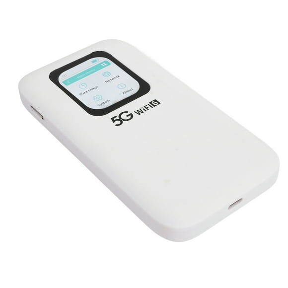 Travel Wifi Device, 1.25Gbps Upload 5G Mobile Hotspot Connects Up To 16 Devices Long Battery Life WiFi 6 2.01in Touch Screen High Speed for Travel