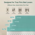 thumbnail image 4 of 2.5 Inch Ultra Firm Mattress Topper, Extra Hard High-Density Solid Spacer, Turns Soft Bed into Firm Surface, Relieve Back Pain, Breathable Light Blue Pad, 4 of 7