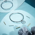 thumbnail image 2 of 6 Sets 2 Colors 304 Stainless Steel Twist-in Bayonet Clasps Column Golden & Stainless Steel Color 20x2mm Hole: 1mm 3sets/color, 2 of 5