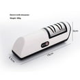 thumbnail image 3 of USB-Rechargeable Electric Knife Sharpener for Home Kitchen - 2-Stage Automatic Sharpening & Polishing Tool with Non-Slip Base, Suitable for Chef Knives, Fruit Knives & More, Compact ABS+Alloy Design, 3 of 4