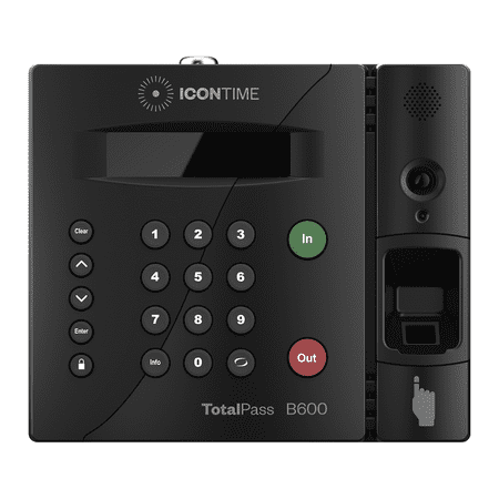 TotalPass B600 Biometric Fingerprint Time Clock