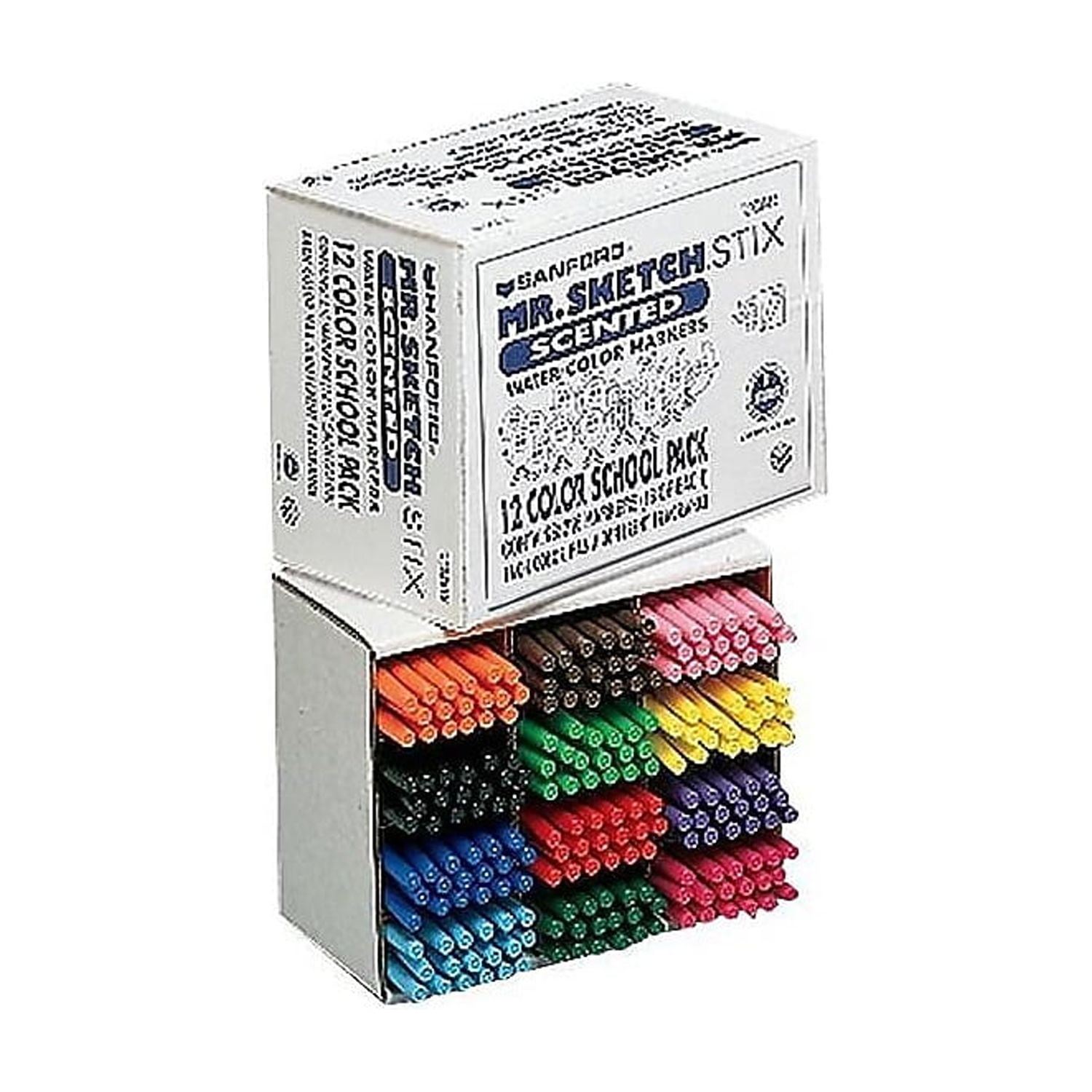 Sanford Mr. Sketch Stix Classpack Scented Markers, 216 Pack, Fine