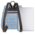 thumbnail image 3 of Disketp French Bulldog Head Mochila de Cuero para Mujer, Bolso de Espalda Antirrobo con Estilo para Viaje, Trabajo y Uso Diario, 3 of 4