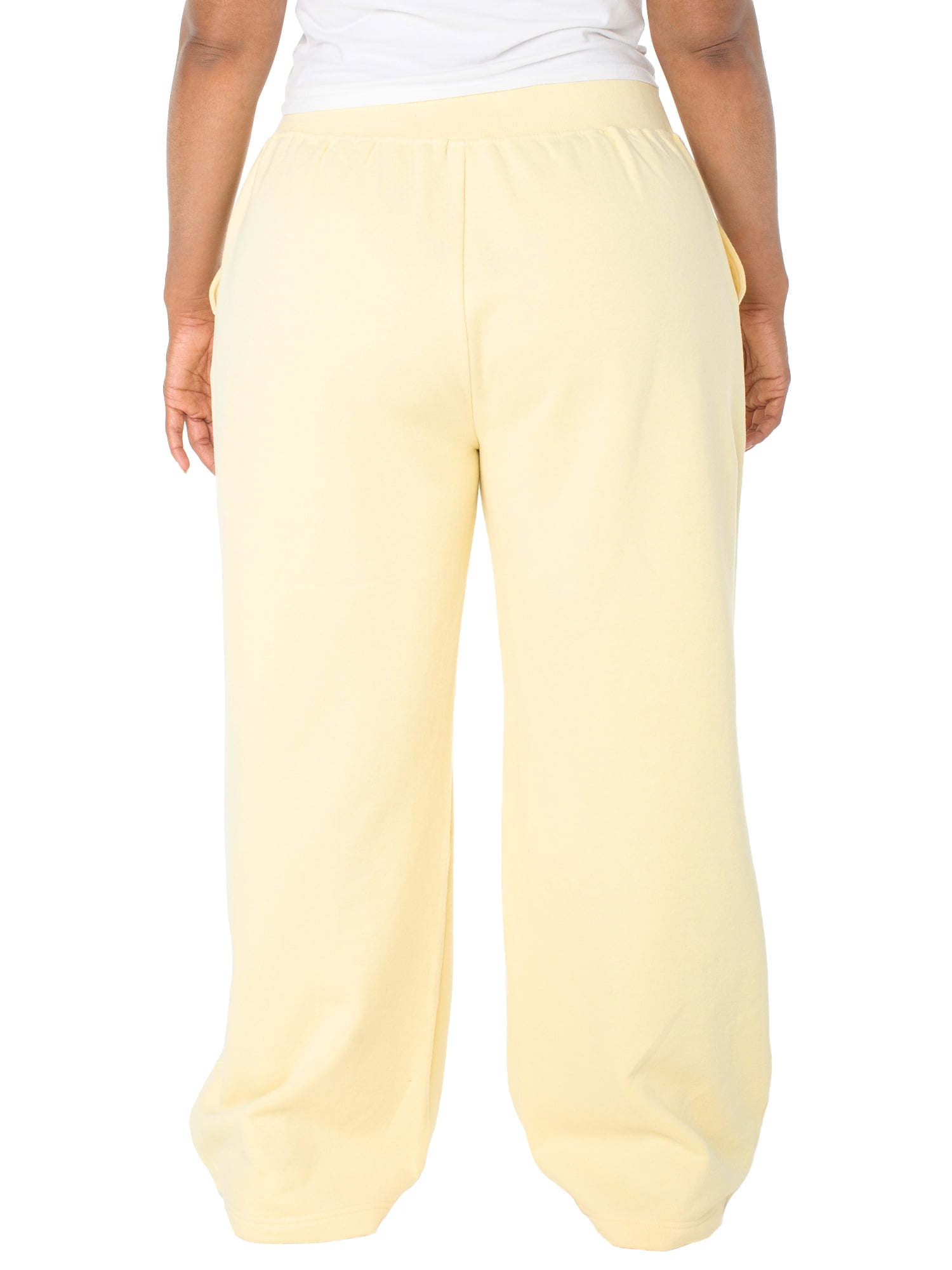 Celebrity Pink Women's and Women's Plus Wide Leg Sweatpants, Sizes XS-4X