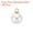 Golden White, variant on 8mm Faux Pearl Charm Pendants Drops, 100pcs Pearl Beads for Jewelry Making Bracelets Earrings Necklace, Golden White