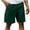 Army Green, variant on Men's Shorts Plus Size Elastic Waisted Solid Color Casual Beach Summer Shorts with Multi Pocket Army Green 2XL