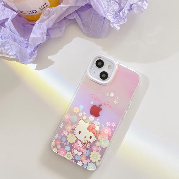 Funda de teléfono Kawaii Sanrio Hello Kitty My Melody para Iphone 11 12 13 14 Pro Max Plus, Pochacco de dibujos animados, funda de silicona anticaída Fivean unisex