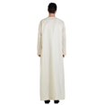 thumbnail image 4 of Baqcunre Women's Muslim Arab Middle Solid Color Stand Collar Robe Mens Clothes Mens Robe Maxi Dress for Women Mens Long Sleeve Shirt,Beige Dresses,Size L, 4 of 9