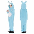thumbnail image 4 of XIMIN Kids Girls Easter Bunny Onesie Outfits 2 Pieces Zip Up Long Sleeve Romper with Hood Toddler Stage Performance Jumpsuit, 4 of 4