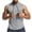 Gray, variant on Timegard Tank Tops Men Breathable Drawstring Hoodies Pullover Athletic Sleeveless Workout Tee Shirts
