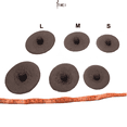 thumbnail image 4 of BIMEI Attachable Silicone Prosthetic Nipples Pre-Adhesive Reusable Washable Nipple Covers for Breast Forms ,Classic，Brown,1 pair,S, 4 of 5