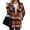 *Orange, variant on ClodeEU Womens Plaid Trench Coat,Lapel Button Down Trench Tops,Coat Winter Clothing with Pockets Orange,Womens Plus S