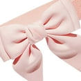 thumbnail image 2 of dmqupv Mens Dark Belts Leather Women Cute Bow Wide Elastic Waist Belt Adorable Dress Accessory Cool Mens Belts Pink One Size, 2 of 5