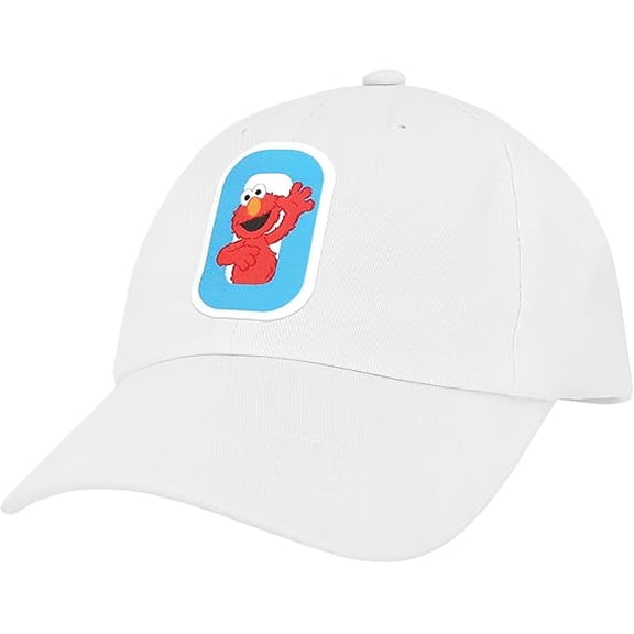 Sesame Street Elmo & Abby Kids Toddler Cap with Initial, Toddler Boys Hat, Youth Girl Baseball Cap, Cute Toddler Baseball Cap