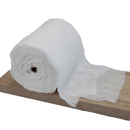 Cheesecloth Grade 40 Jiffy Roll - 128 Pre-Cut Pieces of 24 x 36 - Craft or Cooking Fabric