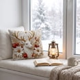thumbnail image 5 of 4 Pcs Christmas Decorative Throw Pillow Covers, Embossed Visual Holiday Cushion Slipcovers, Pillow Cases With Hidden Zipper for Sofa Couch Indoor Xmas, 5 of 6