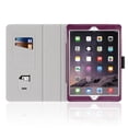 thumbnail image 4 of iPad Pro 9.7 Case (Purple) Ultra Slim Lightweight Protective Stand Folio Smart Cover with Card Slots, Stylus Holder, Auto Sleep/Wake Feature for Apple iPad Pro 9.7" 2016 Release Tablet, 4 of 6