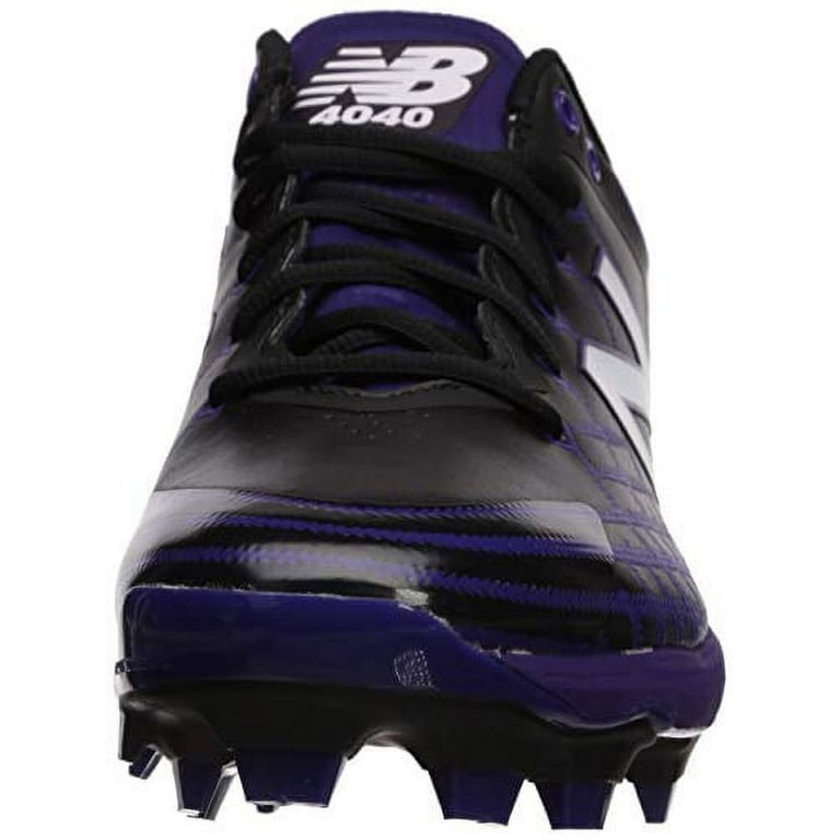 New Balance Kid's 4040 V3 Molded Baseball Shoe, Black