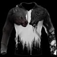 thumbnail image 3 of Sudadera con capucha para hombre, otoño e invierno, estampado 3D de lobo animal, manga larga, holgada, moda urbana, ropa para hombre 6XL, 3 of 4