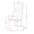 thumbnail image 4 of East West Furniture LADA7-07-T24 7 Piece Dining Table Set Includes a Rectangle Kitchen Table with Butterfly Leaf and 6 Upholstered Chairs, 42x92 Inch, Distressed Jacobean, 4 of 7