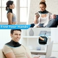 thumbnail image 5 of DERCLIVE Neck Ice Pack Wrap, Soft Gel Ice Packs for Injuries Reusable, Cold Compress for Cervical Pain Relief, Sports Injuries, Swelling, Office Pressure, Black, 5 of 8