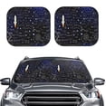 thumbnail image 2 of Saiise Physical Formulas for Foldable Car Sun Shades (2-Pack) Offer Sun Protection with an Easy-fold Design for Convenient Windshield Shading-Medium, 2 of 6
