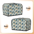 thumbnail image 3 of Honeii Vintage Blue Flowers Print 2 slice Toaster Cover, Two Slice Toaster Dust-proof Cover For Kitchen Small Appliance and Fingerprint Protection, 3 of 7