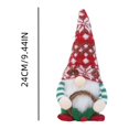 thumbnail image 2 of YOHAVEN Christmas Gnome Faceless Doll Ornaments Knitted Fabric Pointed Hat Dwarf Goblin Figurine Xmas Decorations Cute Holiday Table Shelf Fireplace Home Office Store Party Decor, 2 of 2