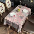 thumbnail image 2 of Pioneer Flower Floral Print Pattern Rectangle Tablecloth 60"x120", Waterproof Polyester Table Cloth, Wipeable Spillproof for Dining Camping Indoor Outdoor, 2 of 6