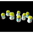 thumbnail image 2 of Frosty Hand Made Lampwork Glass Snowmen Beads | 14x9mm to 11x7.5mm | 8 Beads |, 2 of 4