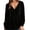 Black, variant on Babydoll Blouses for Women Plus Size V Neck Long Sleeve Tassel Peasant Tops