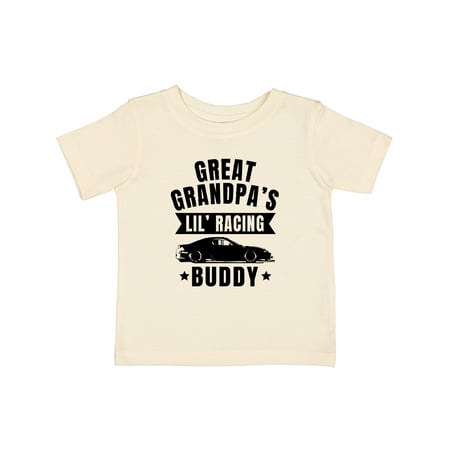 

Inktastic Great Grandpas Lil Racing Buddy Gift Baby Boy or Baby Girl T-Shirt