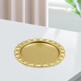 thumbnail image 4 of Portavelas de pilar Colco dorado soporte redondo decoración del hogar 10 cm, 4 of 8