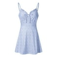 thumbnail image 4 of Tiqkatyck Summer Dresses for Women 2024, Womens Summer Print Color Block Sleeveless Dress A-Line Mini SunDress, Sundresses for Women, Dresses for Women 2024 Blue, 4 of 6