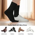 thumbnail image 6 of FITDON 5 Pairs Calf-Length Socks Crew Socks, Non Slip Cotton Athletic Socks for Men Women, Black, 6 of 6