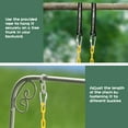 thumbnail image 6 of Toddler Swing Seat with Coated Chains, Heavy Duty Kids High Back Bucket Swings with Tree Straps and Hooks for Outdoor, Playground, Backyard, Swing Set Accessories by Domaker, 6 of 17