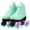 Green, variant on EONROACOO Purple Roller Skates for Women Girls, Teen Adult Light up Skates(Women 6/Men 4.5)