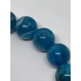 thumbnail image 2 of K-KED Handmade APATITE Crystal Healing Gemstone Stretch Bracelet 8mm BLUE, 2 of 7