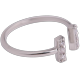 thumbnail image 2 of Anillo para Mujer con Zirconia Cúbica Ajusable LuckyLy, Modelo Altea plateado 7, 2 of 7