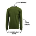 thumbnail image 3 of Men's Long Sleeve Slim Fit Crew Neck Tee (S-2XL), 3 of 6