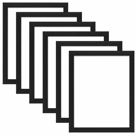 6 Pack Black 8x10 Inch Picture Frames, Wall Mount & Tabletop Display Frames for Photos, Certificates, Art Prints and Home Decoration