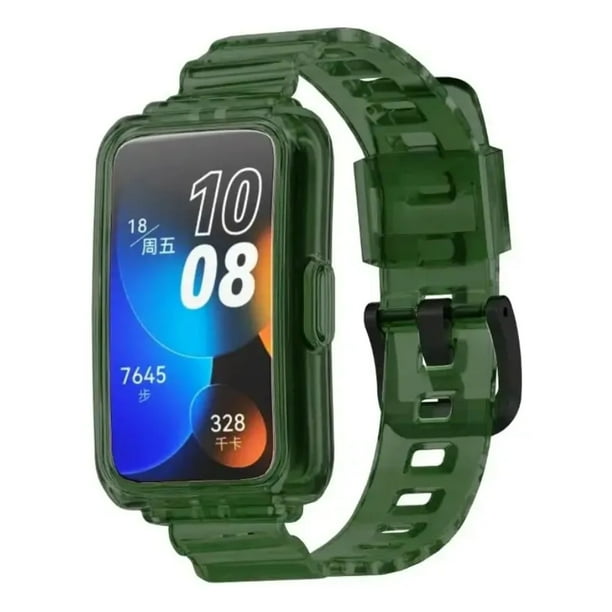 Correa de Silicona Transparente que cambia de color con la luz para Huawei Band 9/8/7/6,