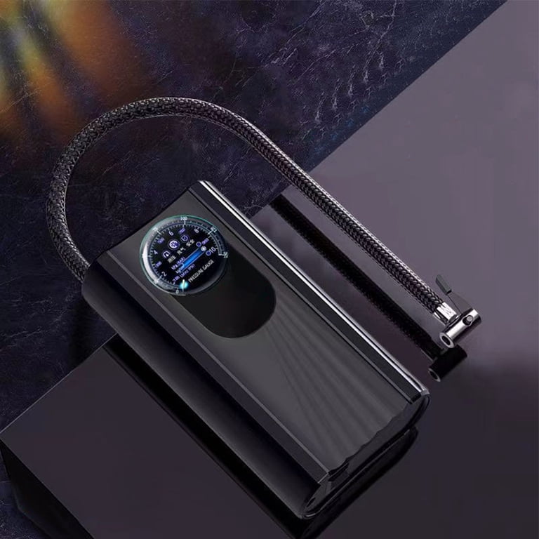 fankhu 12V Electric Air Compressor High Precision Portable Tyre Inflator  Quick Inflating Auto Air Compressor Cigarette Lighter for Car Auto