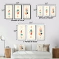 thumbnail image 4 of Designart "Vintage Circular Geometrics Future Omens IV" Modern Geometric Framed Wall Art Set Of 3 - Blue Abstract Frame Canvas Set For Living Room Decor, 4 of 7