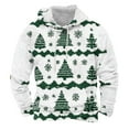 thumbnail image 6 of Aobny Winter Hoodies for Men White Christmas Graphic Shirt Hooded Pullover Athletic Work Tops,M, 6 of 6